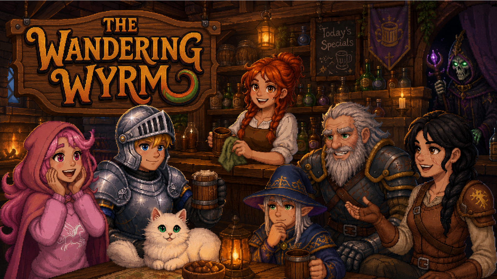 Fantasy tavern scene
